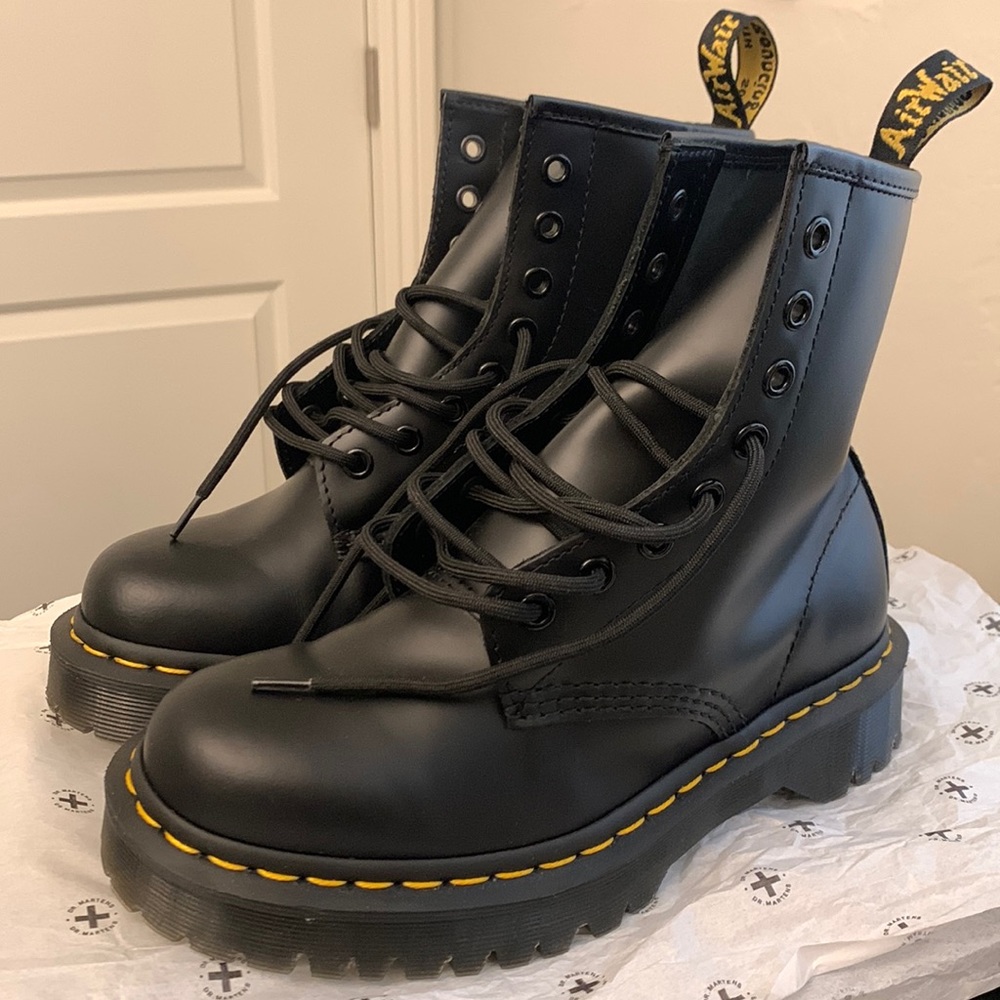 1460 BEX SMOOTH LEATHER PLATFORM BOOTS